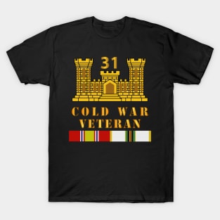 31st Engineer Battalion - ENG Branch - Cold War Vet w COLD SVC T-Shirt